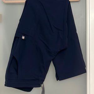 Figs Navy Blue petite Yola scrub pants